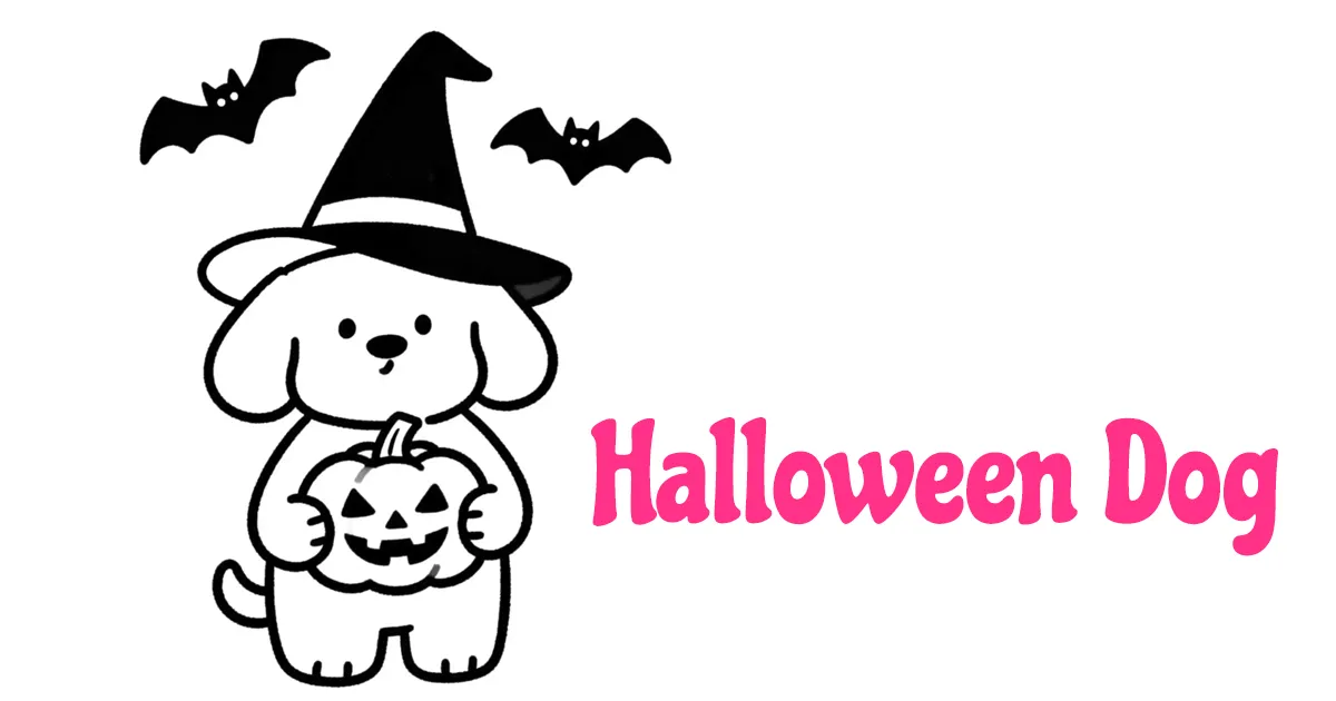 Halloween Dog Coloring Pages