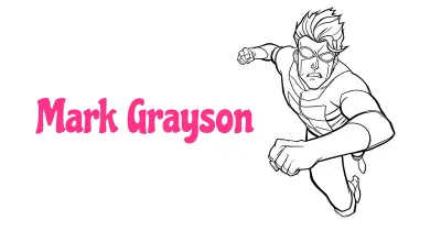 Invincible Mark Grayson Coloring Pages collection