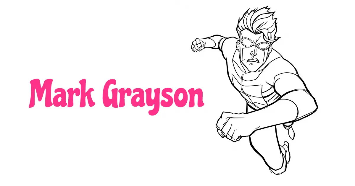 Invincible Mark Grayson Coloring Pages