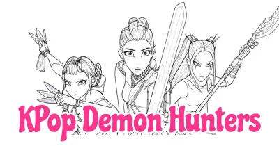 KPop Demon Hunters Coloring Pages collection