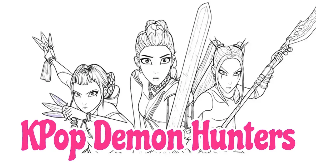 KPop Demon Hunters Coloring Pages
