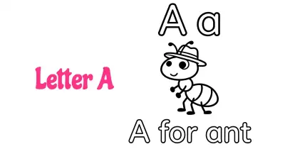 Letter A Coloring Pages