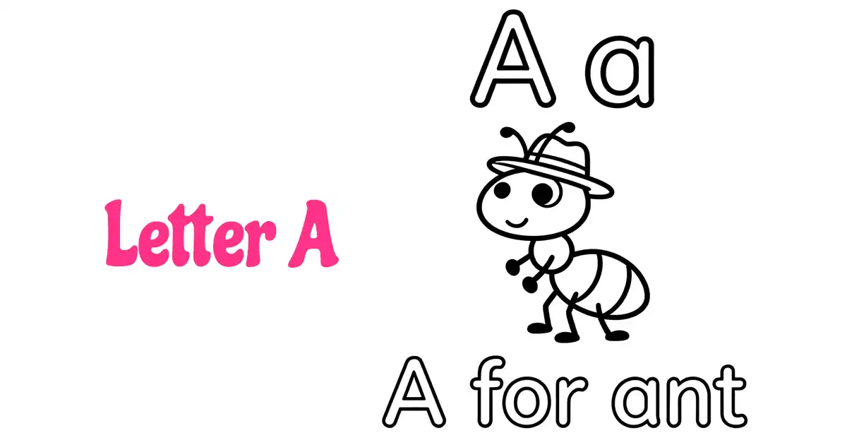 Letter A Coloring Pages