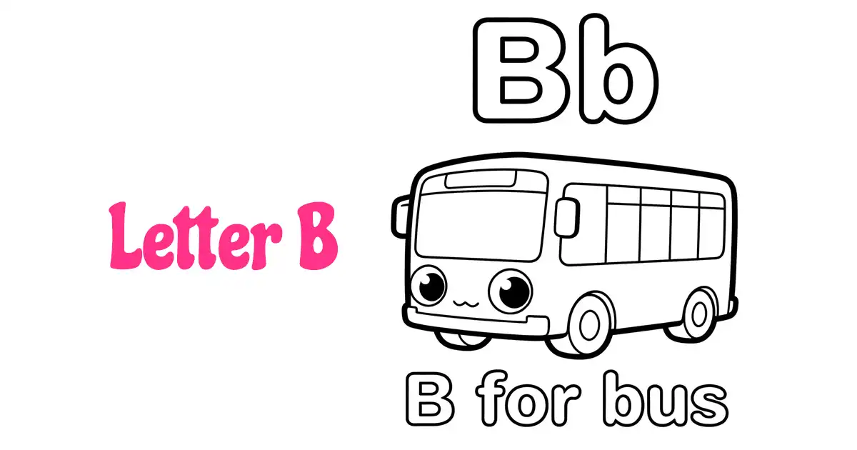 Letter B Coloring Pages