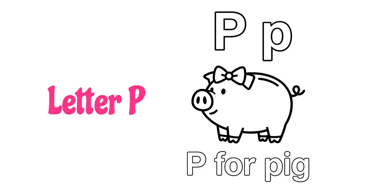 Letter P Coloring Pages