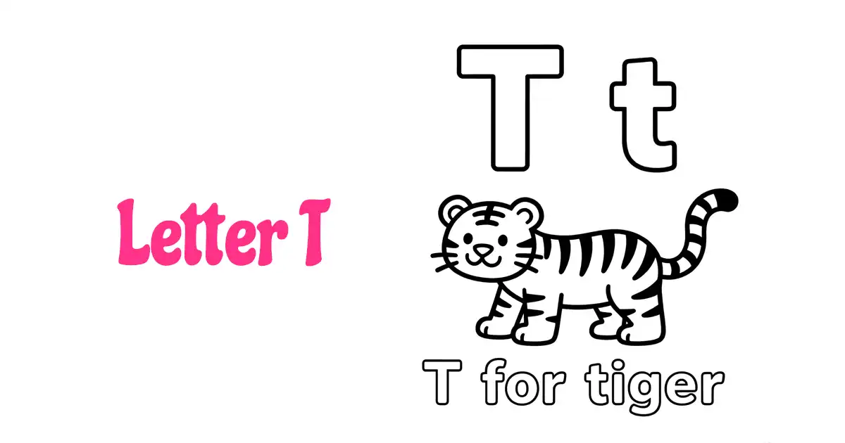 Letter T Coloring Pages