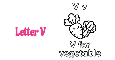 Letter V Coloring Pages collection