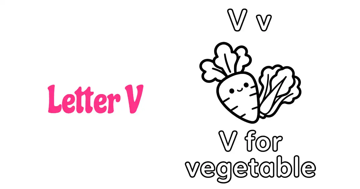 Letter V Coloring Pages