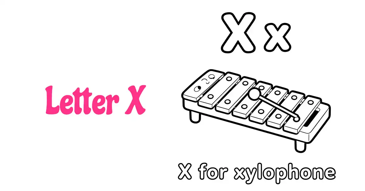 Letter X Coloring Pages