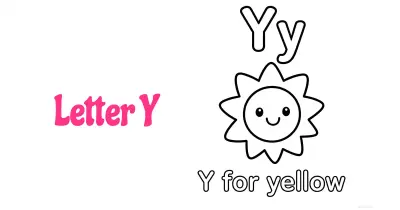 Letter Y Coloring Pages