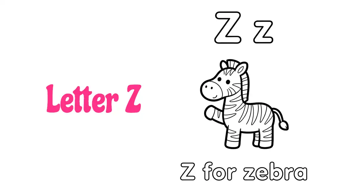 Letter Z Coloring Pages