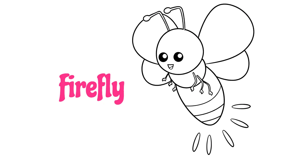 Lightning Bug & Firefly Coloring Pages