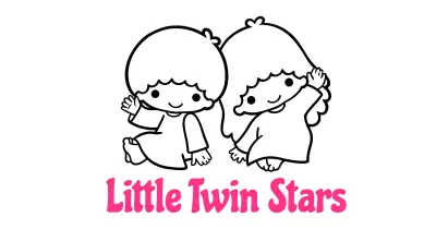 Little Twin Stars Coloring Pages Collection