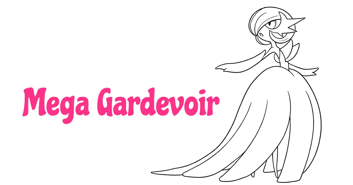 Mega Gardevoir Coloring Pages