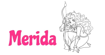 Merida Coloring Pages Collection