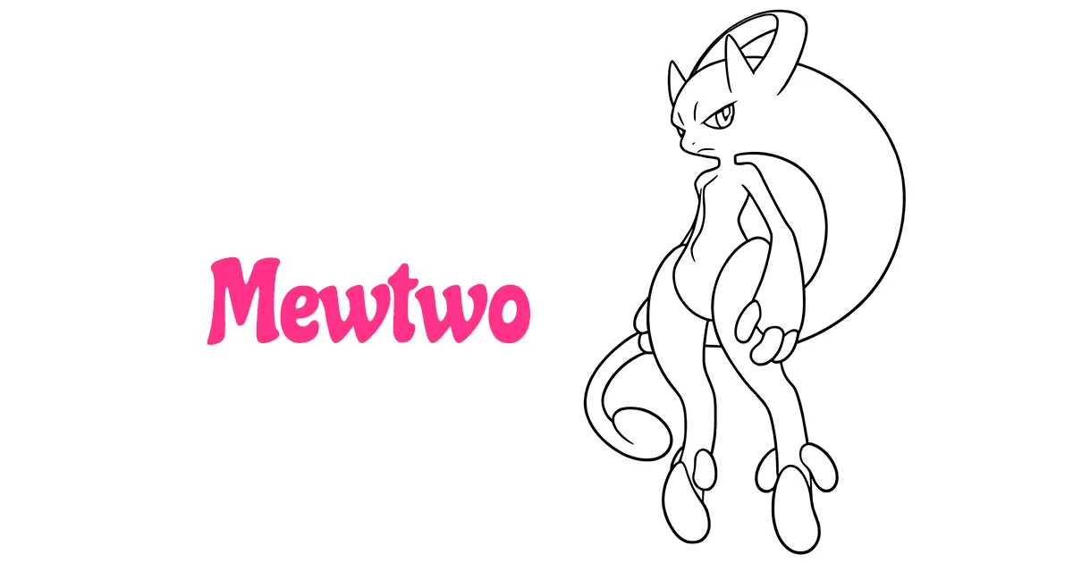 Mewtwo Coloring Pages
