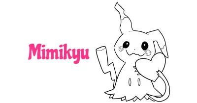 Mimikyu Coloring Pages Collection