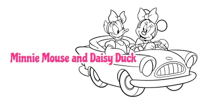 Minnie Mouse and Daisy Duck Coloring Pages  Collection
