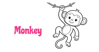 Monkey Coloring Pages collection