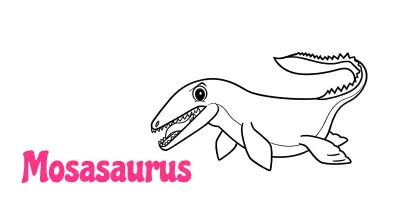 Mosasaurus Coloring Pages collection