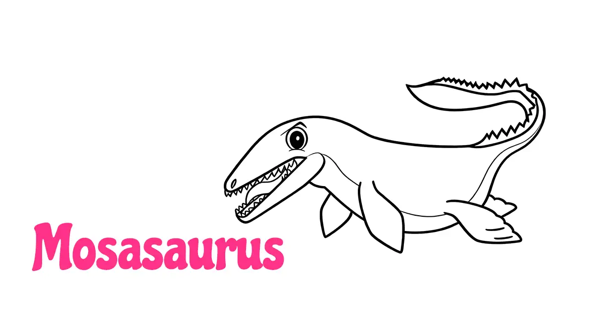 Mosasaurus Coloring Pages