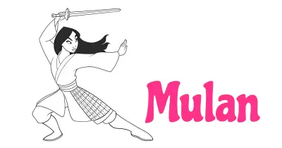 Mulan Coloring Pages Collection