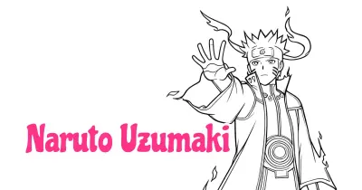 Naruto Uzumaki Coloring Pages Collection
