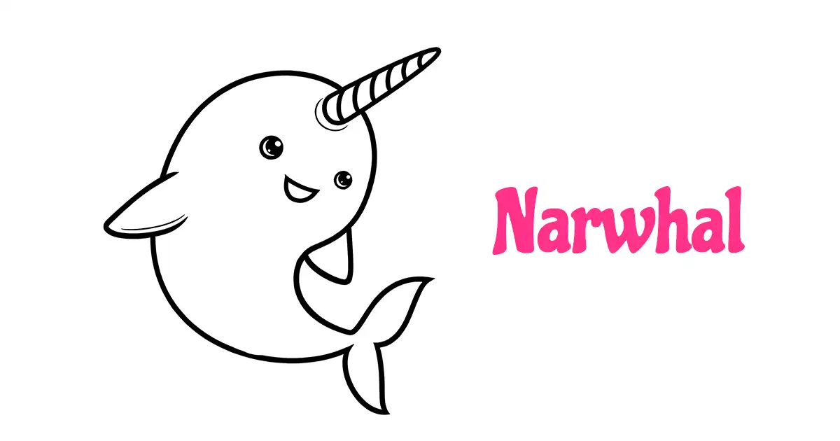 Narwhal Coloring Pages