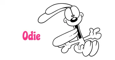 Odie Coloring Pages collection