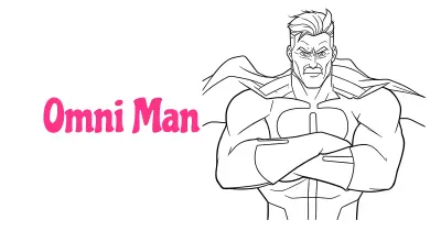 Omni Man Coloring Pages  collection