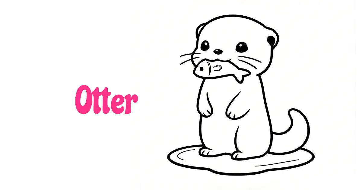 Otter Coloring Pages