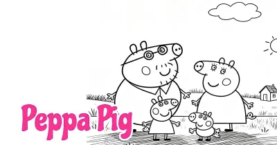 Peppa Pig Coloring Pages Collection