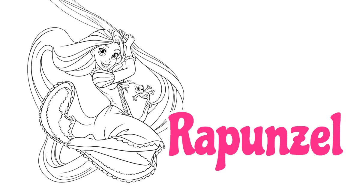 Rapunzel Coloring Pages