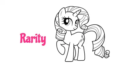 Rarity Coloring Pages Collection