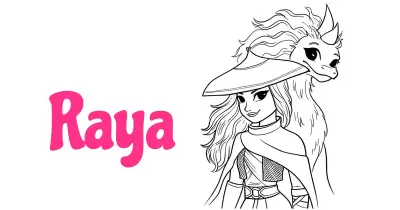Raya Coloring Pages Collection