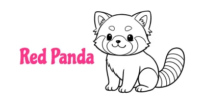 Red Panda Coloring Pages
