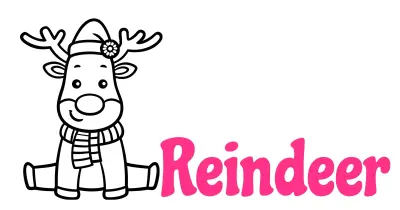 Reindeer Coloring Pages