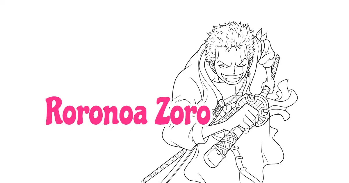 Roronoa Zoro Coloring Pages