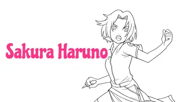 Sakura Haruno Coloring Pages Collection