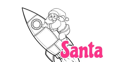 Santa Coloring Pages