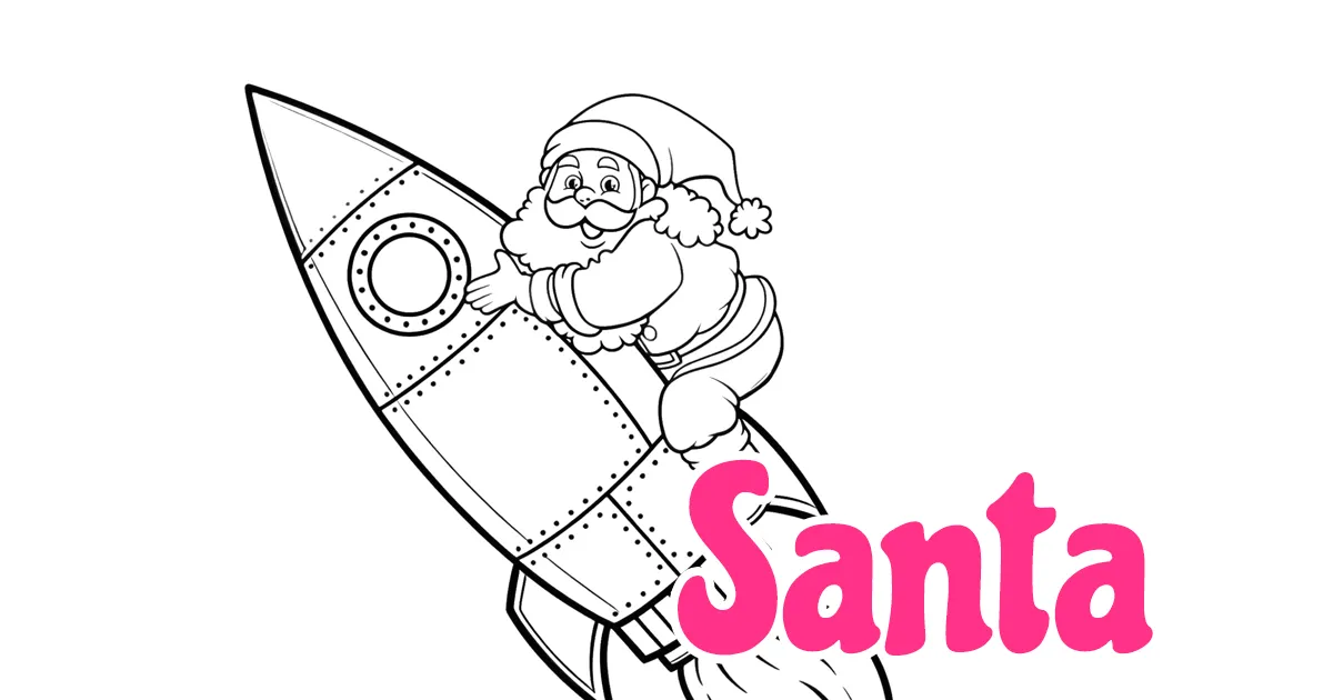 Santa Coloring Pages