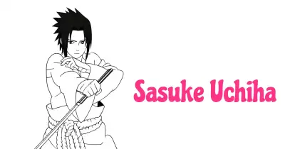 Sasuke Uchiha Coloring Pages Collection