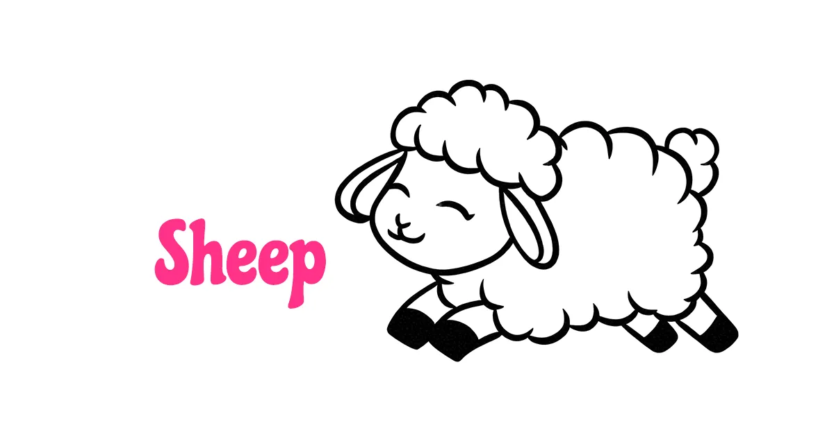 Sheep Coloring Pages