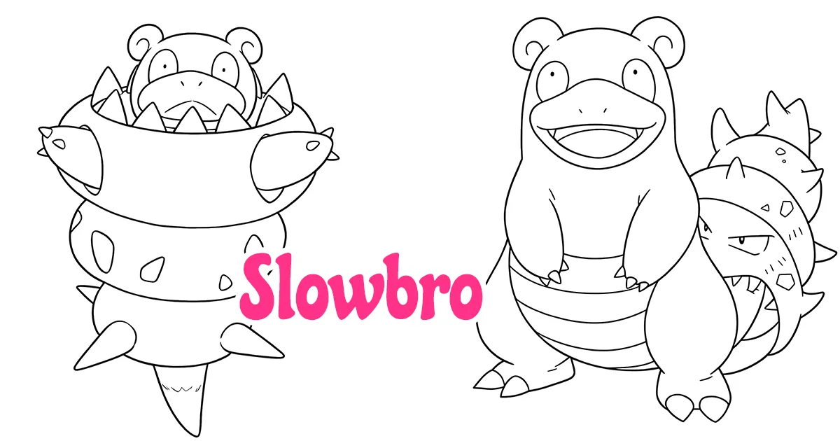 Slowbro Coloring Pages