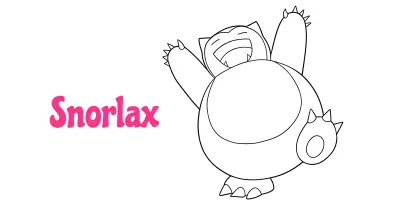 Snorlax Pokémon Coloring Pages Collection