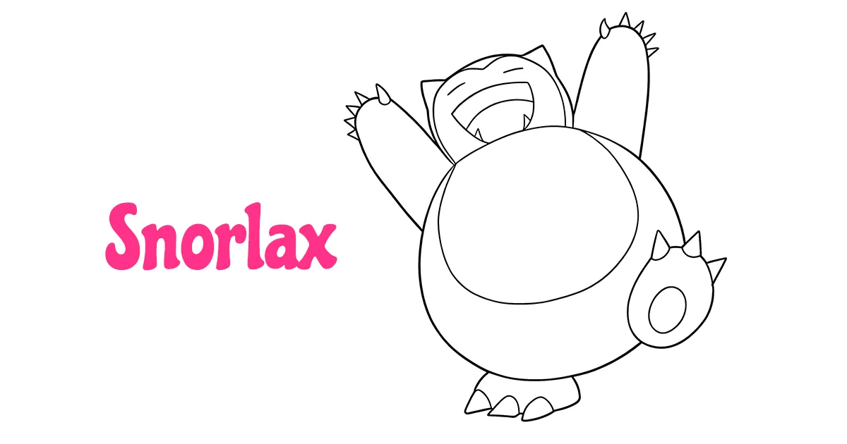 Snorlax Pokémon Coloring Pages