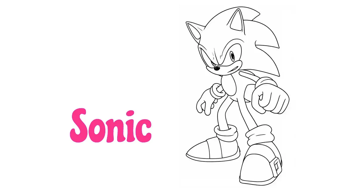 Sonic Coloring Pages