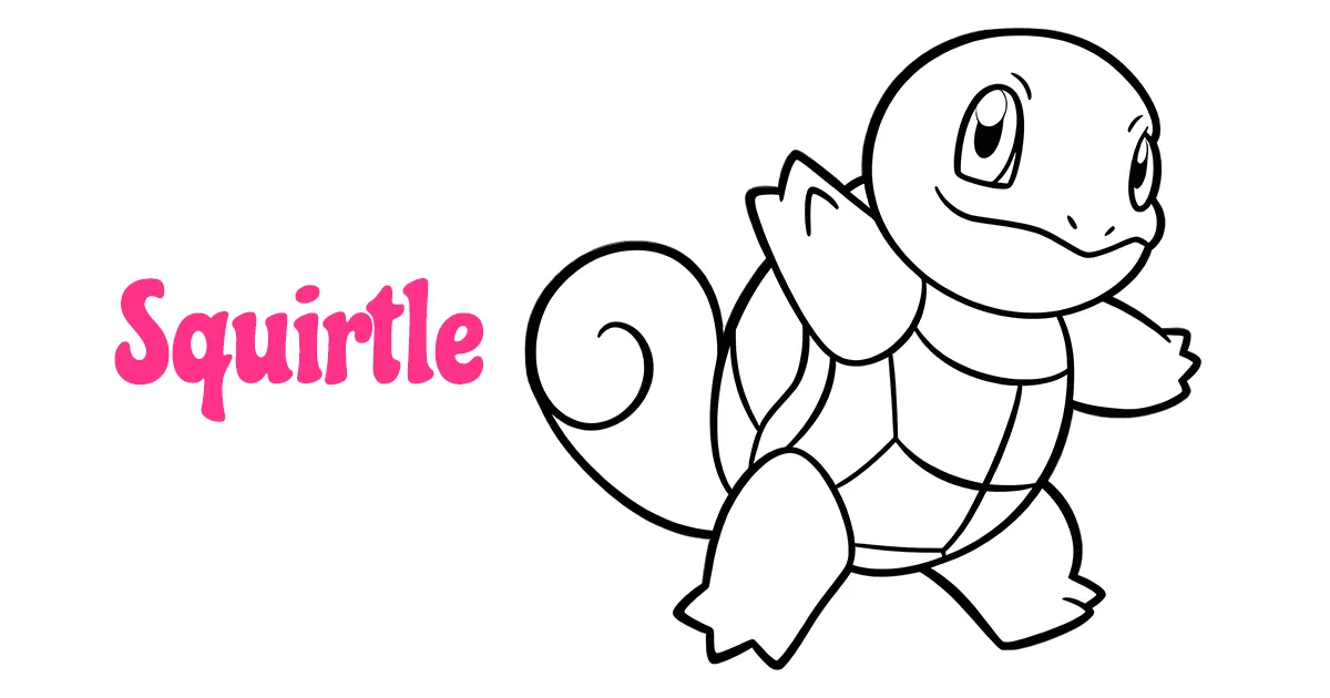 Squirtle Coloring Pages