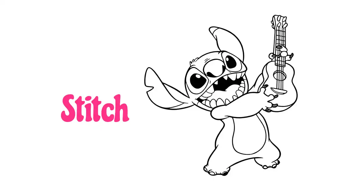 Stitch Coloring Pages