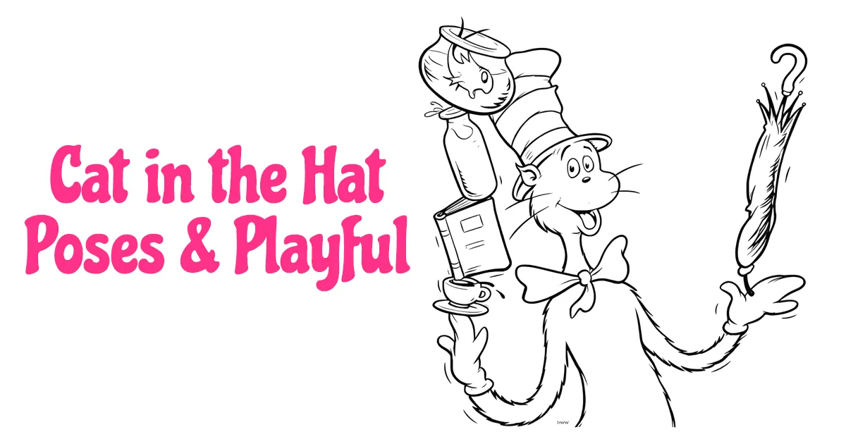 The Cat in the Hat Poses & Playful Scenes